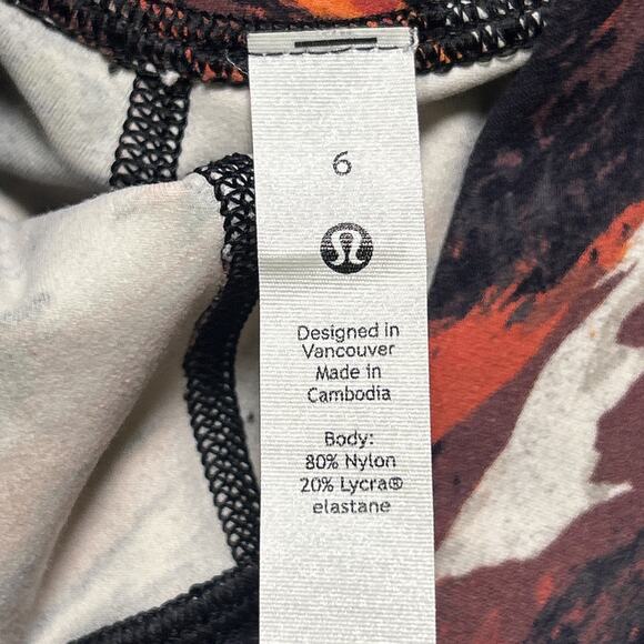 Lululemon Lunar New Year Align HR Leggings Sz 6 25” Long Tiger Tide Camo Striped - Picture 3 of 15